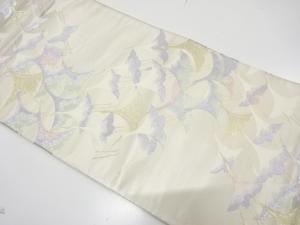 アンティーク　群鶴模様織り出し袋帯（材料）